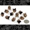 Antiqued Copper Plated Brass Tulip Beads Brass - Set of Twelve - C-BC04